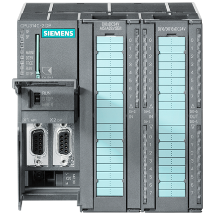 S7-300, CPU 314C-2PN/DP COMPACT CPU WITH 192 KBYTE WORKING MEMORY, 24 DI/16 DO, 4AI, 2AO, 1 PT100